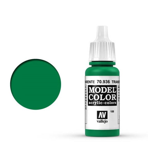 Transparent Green (#188) Model Color Acrylic Paint 17 ml