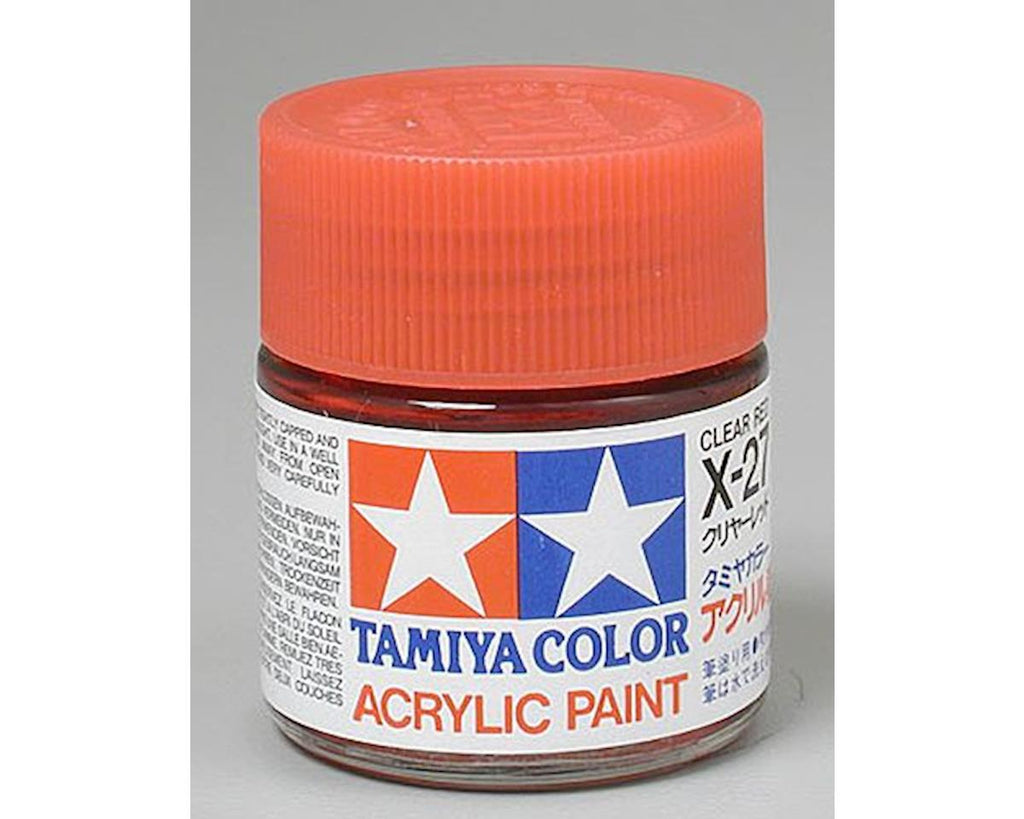 Tamiya Acrylic X27 Gloss, Clear Red