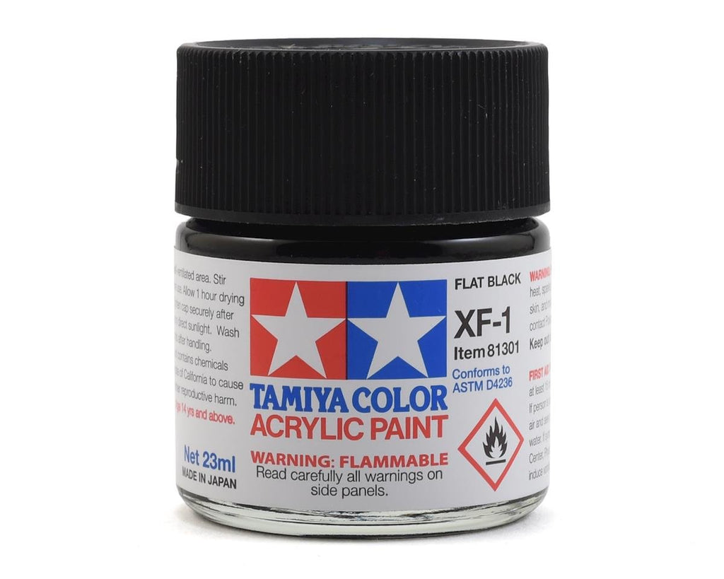 Tamiya Acrylic XF1 Flat Black